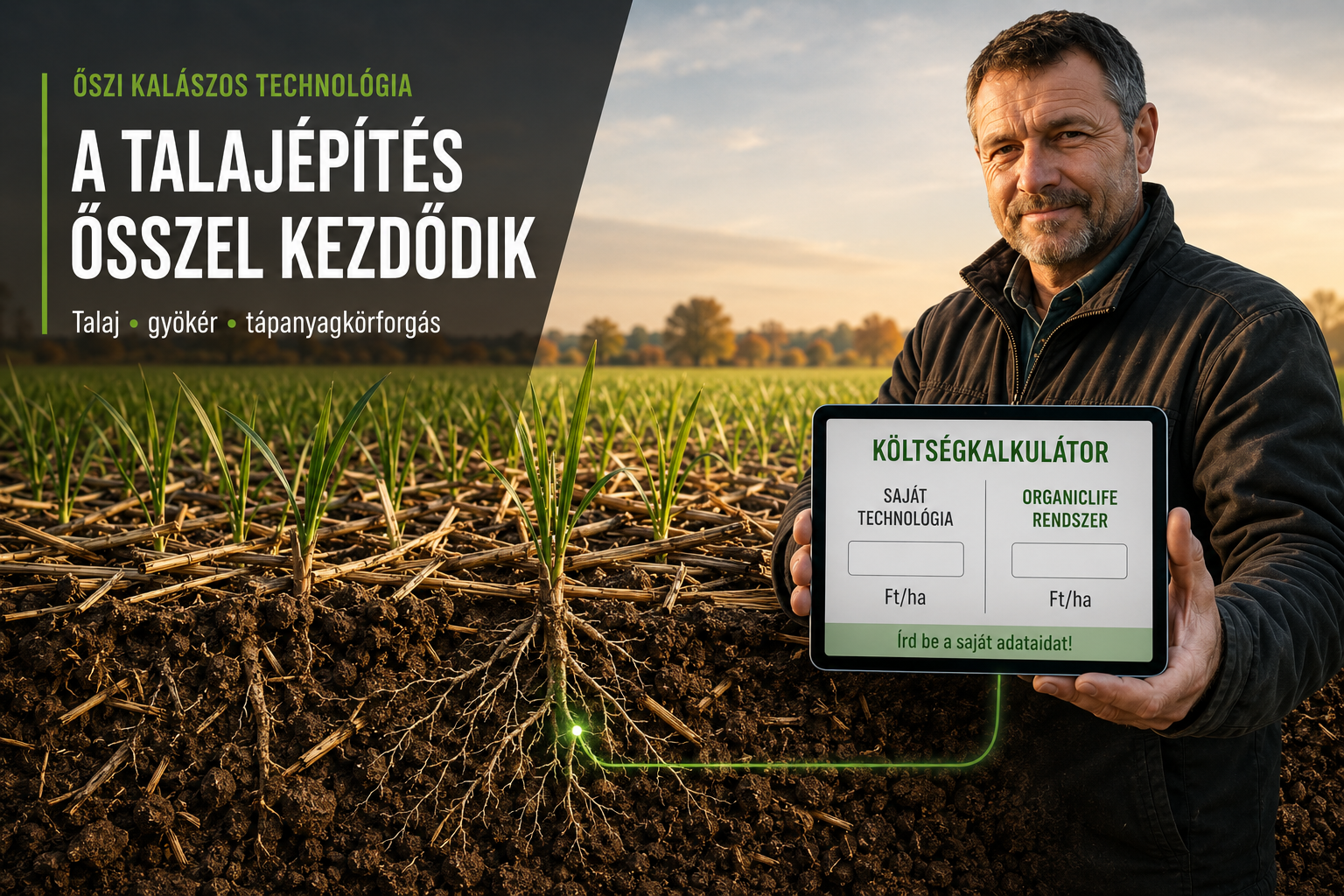 Őszi kalászos technológia talajéptő szemlélettel